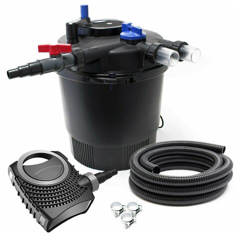 Kit set bassin 40000 litres 36 watts UVC pompe 6000 l/h tuyau 5 m kit de filtration (1/5)