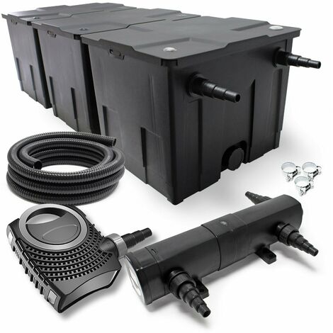Kit set de filtration 36 watts pompe 10000 litres par heure tuyau 10 m (1/5)