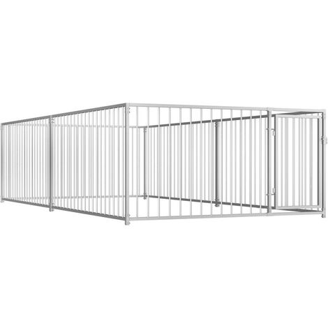 Chenil extérieur cage enclos parc animaux chien d'extérieur pour chiens 100 cm