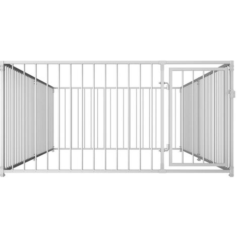 Chenil extérieur cage enclos parc animaux chien d'extérieur pour chiens 100 cm