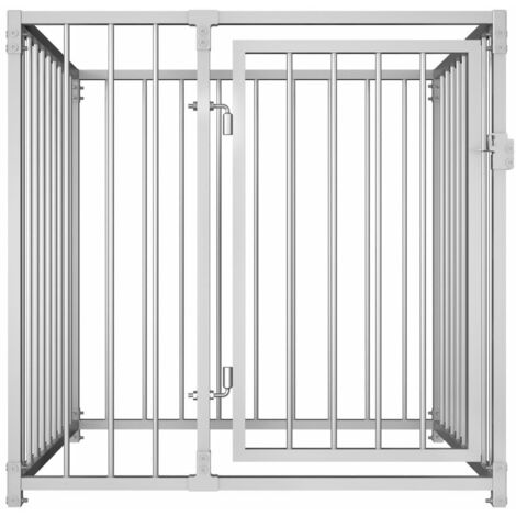 Chenil extérieur cage enclos parc animaux chien d'extérieur pour chiens 100 cm