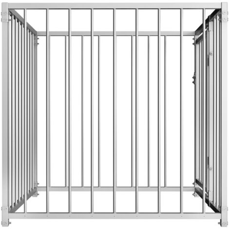 Chenil extérieur cage enclos parc animaux chien d'extérieur pour chiens 100 cm