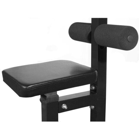 Appareil de musculation polyvalent exercices combinés sans poids noir (1/5)