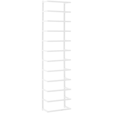 Porte-serviette salle de bain universel 96 cm acier blanc (1/5)
