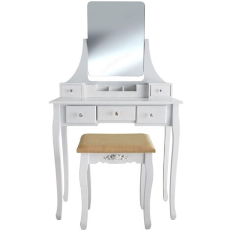 Vicco coiffeuse Ruben, 60 cm, Blanc Coiffeuses
