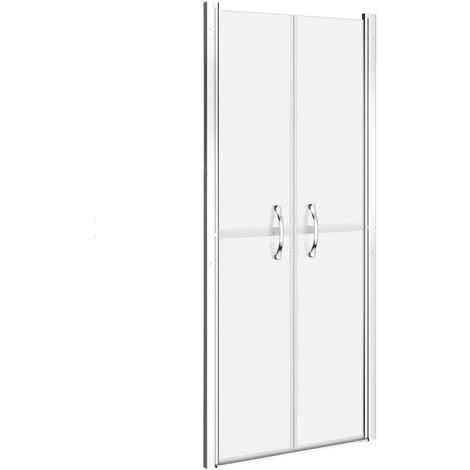 Porte de douche salle de bain toilette salle d’eau maison intérieur ESG 76x190 cm dépoli (1/4)