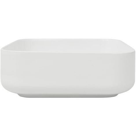 Lavabo Carré Rimor 38x38 Blanc – Idéal Pour WC Ou Petite Salle De Bain