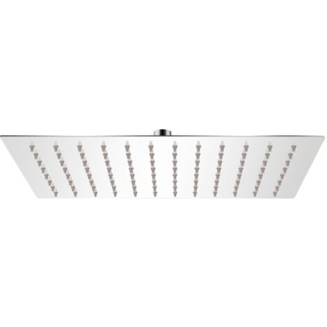 Tête de douche plongeante rectangulaire en acier inoxydable 20 x 30 cm (1/5)