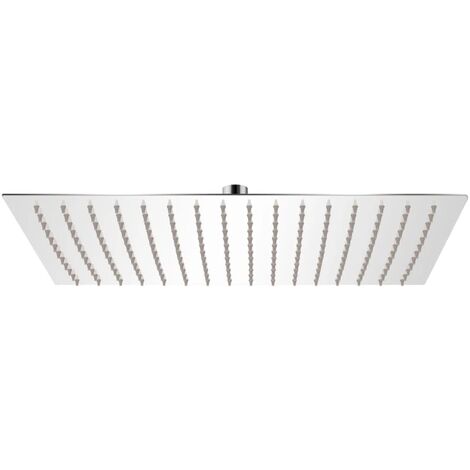Tête de douche plongeante rectangulaire en acier inoxydable 30 x 40 cm