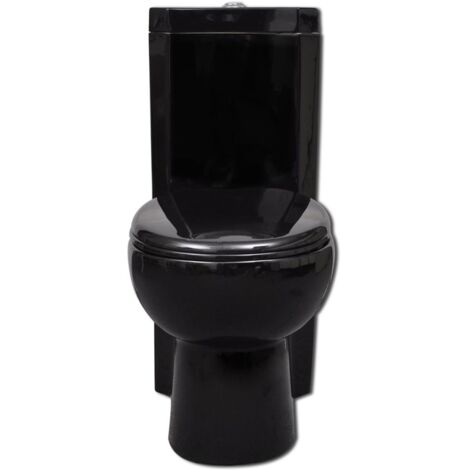 Toilette d'angle céramique cuvette toilette abattant wc noir