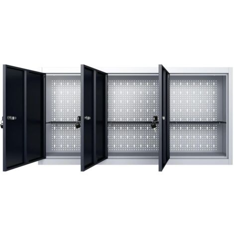 Armoire à Pharmacie Multifonction 3 Niveaux - Organisateur Transparent Vert - Pour Outils, Médicaments, DIY