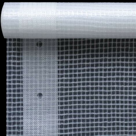 Bâches polyvalent et robuste 2 pièces 260 g/m² 4 x 3 m blanc (1/5)