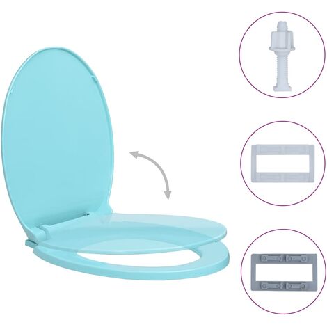 Siège de toilette à fermeture en douceur abattant WC lunette