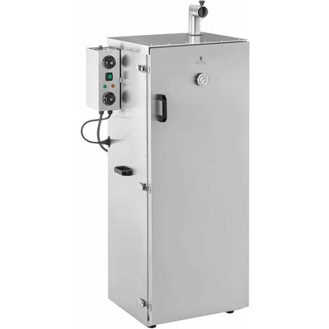 Helloshop26 – Fumoir professionnel à viande et poisson – 147 litres – Acier inoxydable – Minuterie 0-120 min – Température 0-100 °C – 8 grilles (1/5)