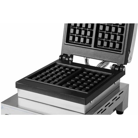 Gaufrier Professionnel pour 2 Gaufres Belges Épaisses, Plaques Antiadhésives, MPM, MGO-40, 1500, Noir - Gaufrier et croque-monsieur - Achat & prix