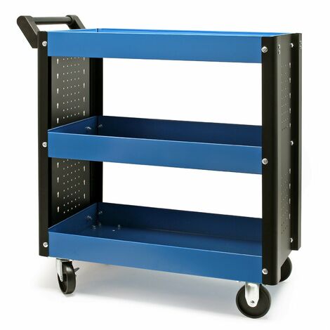 Servante d’atelier chariot mobile outillage desserte 3 niveaux boite à outils (1/5)