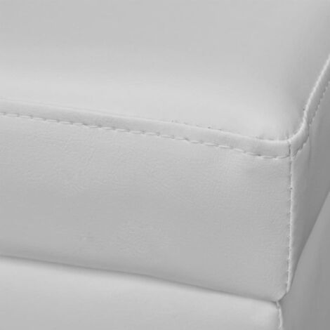 Banc banquette long de rangement 116 x 39 x 44 cm bois blanc