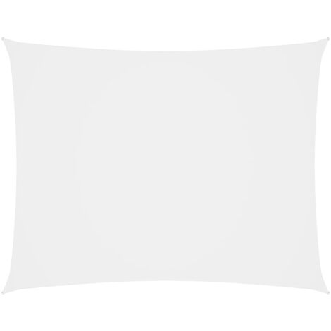 Voile toile d'ombrage parasol tissu oxford rectangulaire 2 x 3 m blanc (1/5)
