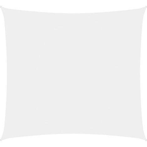 Voile toile d'ombrage parasol tissu oxford rectangulaire 2,5 x 3 m blanc (1/5)