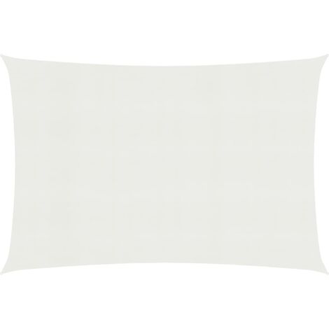 Voile d'ombrage 160 g/m² 3 x 5 m PEHD blanc (1/5)