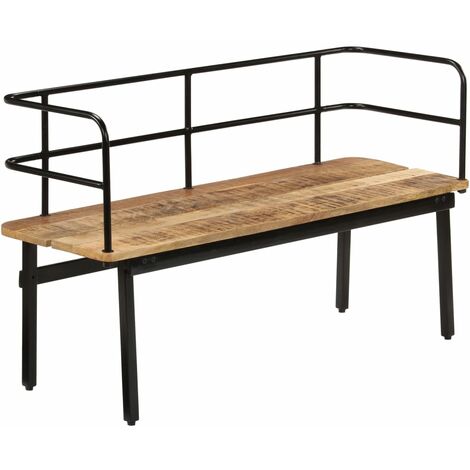Banc banquette 120 x 40 x 70 cm bois de manguier massif