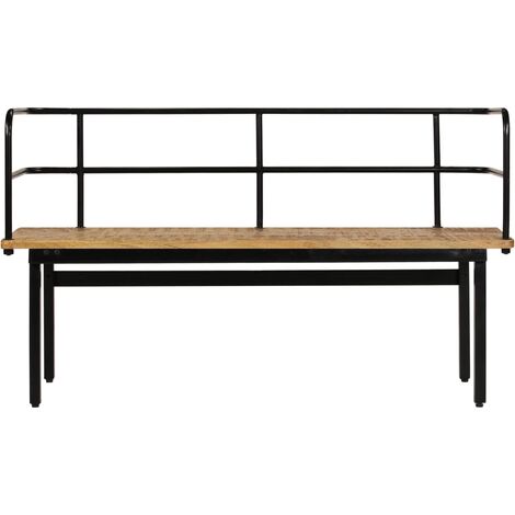 Banc banquette 120 x 40 x 70 cm bois de manguier massif