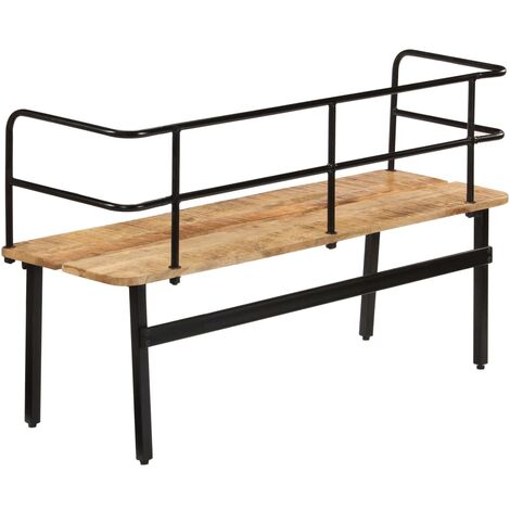 Banc banquette 120 x 40 x 70 cm bois de manguier massif