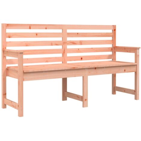 Banc de jardin meuble de patio d'extérieur terrasse 159,5 x 48 x 91,5 cm bois massif de douglas (1/4)