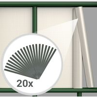Brise vue brise vent film anti regards clôture paravent PVC gris anthracite 35 m - Gris