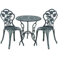 Set de bistro kit de bistro vintage ensemble de table et de chaises de jardin fonte vert