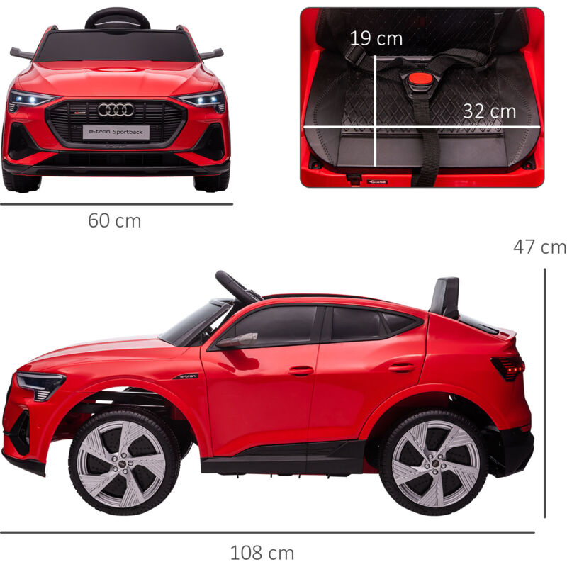 Playhouse Kinder Elektroauto Cabrio GT, Für Kinder Mit USB LED