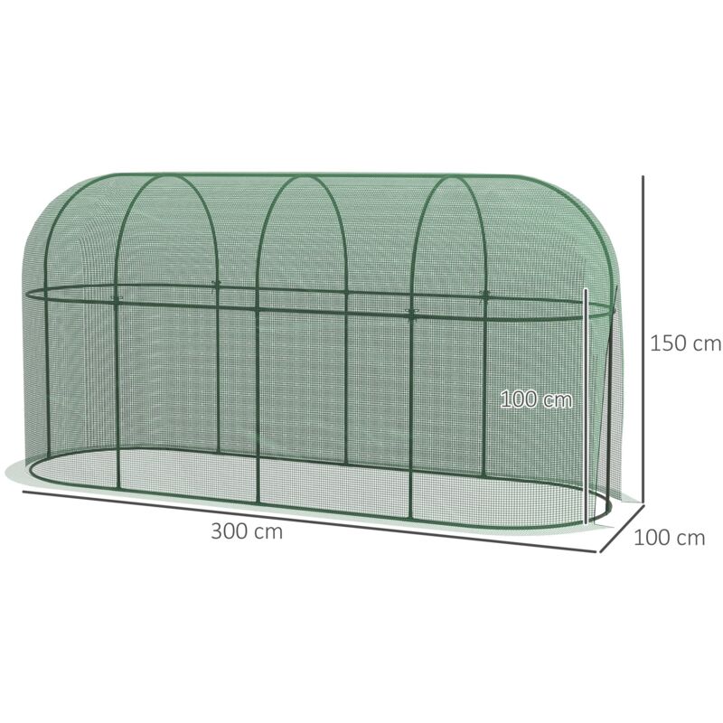 Joyhalo Gartennetz-Set – Mit 6 Tunnelreifen, 3x9 M Netz (60 Maschen), Clips, Schutz Für Gemüse Vor Vögeln & Insekten
