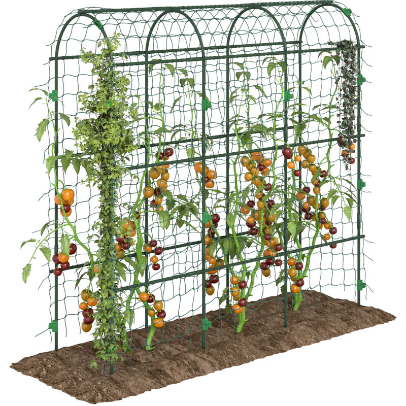 Gurkenspalier Für Hochbeet – 121,9x121,9 Cm, U-Form, Metallbogen – Rankhilfe Für Tomaten, Erbsen, Zucchini & Mehr (2 Stück)