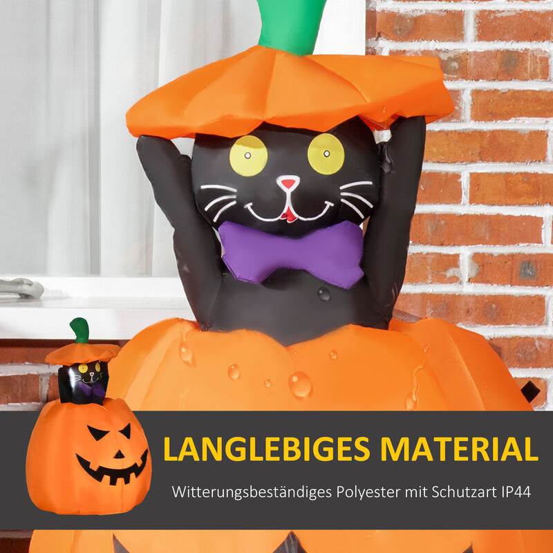 Halloween-Deko: 2er Set Schwarze Metall-Katzen Als Gruselige Garten-Figuren Für Hof & Fenster
