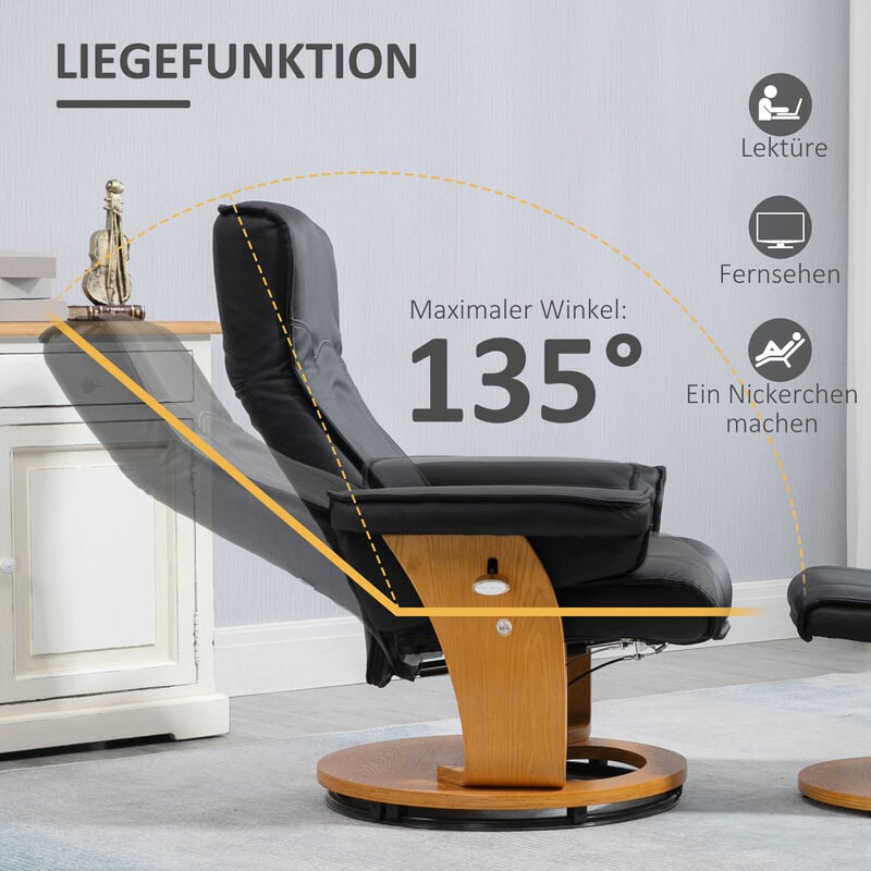 Keyohome Universal-Bezug für Relaxsessel mit verstellbarer Rückenlehne,  gesteppt, rutschfest, Antifouling, 1 Sitzer braun