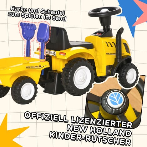 Rutsch-Traktor mit Anhänger, Hupe, Sandspielzeug, ab 1 Jahr