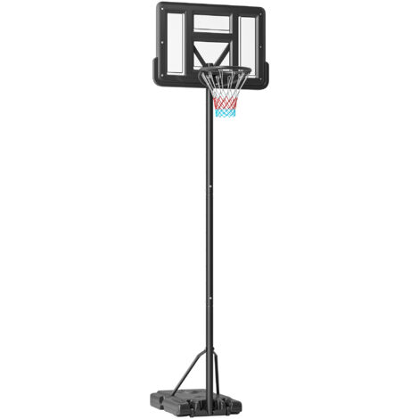 Basketball pole with height-adjustable board - W&H Sports EN
