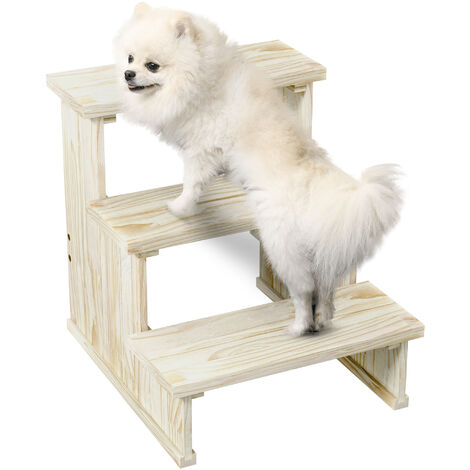 Zerbuger 3-stufige Hundetreppe Aus Schaumstoff - 40,6 Cm Hoch, Rutschfest Für Sofa & Bett