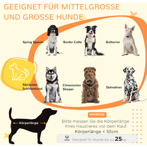 PawHut Hundekäfig, Hundehütte, Haustierkäfig mit Kissen, 2 Verriegelungen für Mittelegroße Hunde, Hundebox mit Doppeltüren, Hundehaus, Grau, 90 x 58 x 65 cm