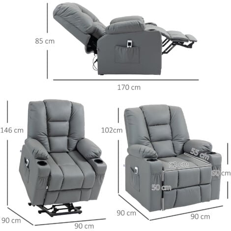 Fernsehsessel mit Aufstehhilfe Elektrisch, Relaxsessel mit USB
