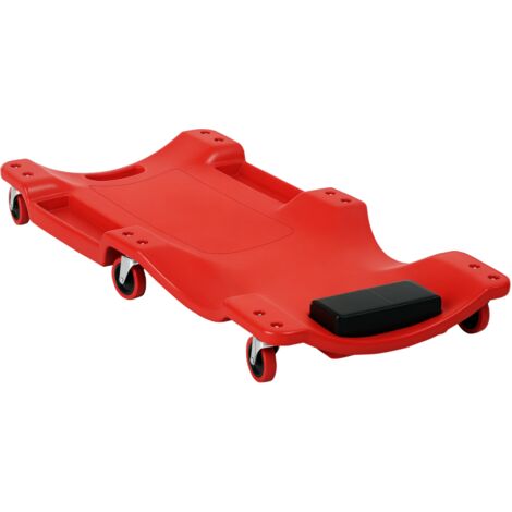DURHAND krikset, 2 stuks, wendbare bandenwisselkrikken met 4 rollen, voor auto's, 40,5 l x 30 b x 13,5 h cm, grijs
