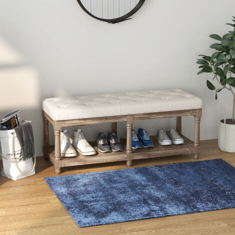 HOMCOM Schuhbank, Sitzbank Mit Sitzfläche, Schuhre Produktbild-Vorschau 7