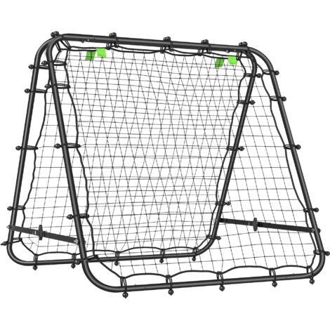 HOMCOM Rebounder Für Fußball, Verstellbar Prellwand Mit 5 Winkelpositionen Und Rückprallwand - View #12