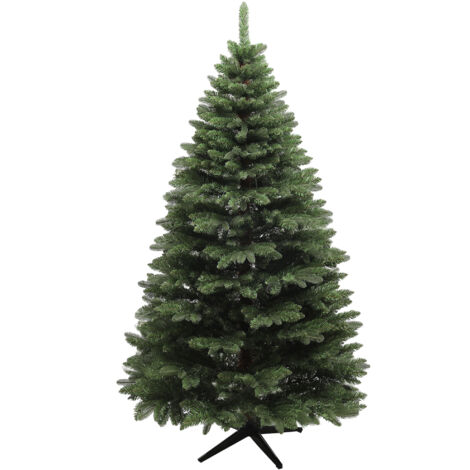 HOMCOM Künstlicher Weihnachtsbaum – 180 Cm, Schlanke Form Mit 380 Spitzen, Klappbarer Ständer (grün)