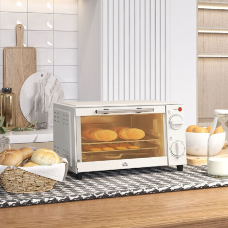 HomCom Minibackofen mit Umluft 30L Mini Ofen mit Backblech, Grillrost und Krümelblech, 90 °C-230 °C Heißluftfritteuse mit 7 Modi, Frittierkorb ab 103,41 € | Preisvergleich bei