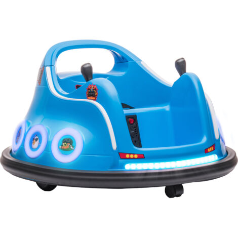 AIYAPLAY 12V Kinder Autoscooter mit 2,4 G Fernbedienung, Elektro Bumper mit Musik und Lichtern, 1,5-3 km/h, Kinder Elektroauto mit 360°-Drehung, für Kinder 3-5 Jahre, Blau (1/5)