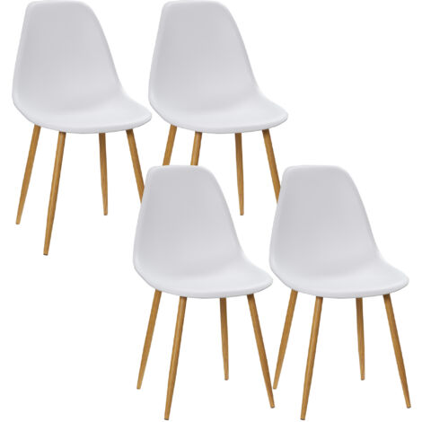 HOMCOM Esszimmerstühle 4er Set – Moderne Polsterstühle Mit Kunstleder & Metallbeinen, Schwarz, Für Küche & Wohnzimmer