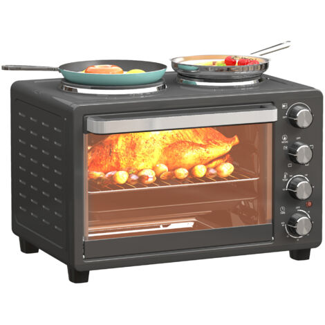 Forno Mini 21L 1400W HOMCOM - Timer 60 Min, Griglia E Teglia Incluse - Foto 3