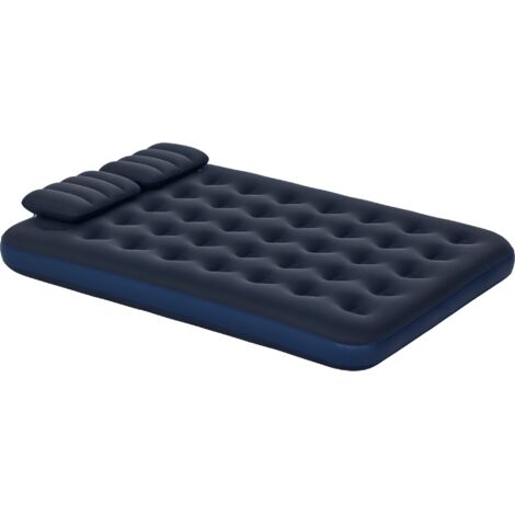 Outsunny Luftmatratze 2 Personen Selbstaufblasend Isomatte Luftbett mit Hand Pumpe Kissen Aufblasbare Matratze Gästematratze Schlafmatte Gästebett für Camping Heimgebrauch 203 x 152 x 22 cm