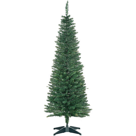 HOMCOM Knstlicher Weihnachtsbaum 150 cm Tannenbaum knstlich mit 294  Spitzen Christbaum Weihnachtsdeko fr drinnen